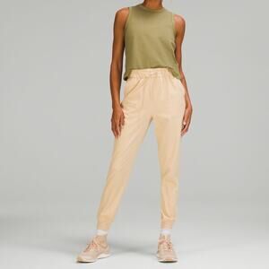 Lululemon Stretch High Rise Jogger Prosecco ASIA FIT Cream Size Large